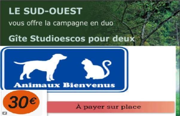 Gite Le Trefle Studioescos Dış mekan fotoğraf